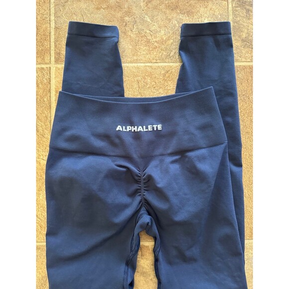 Alphalete Amplify Leggings Tuxedo Blue Size Small - Picture 4 of 8